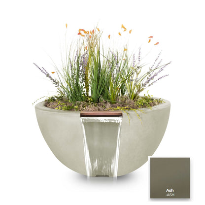 The Outdoor Plus Luna Concrete Planter & Water Bowl