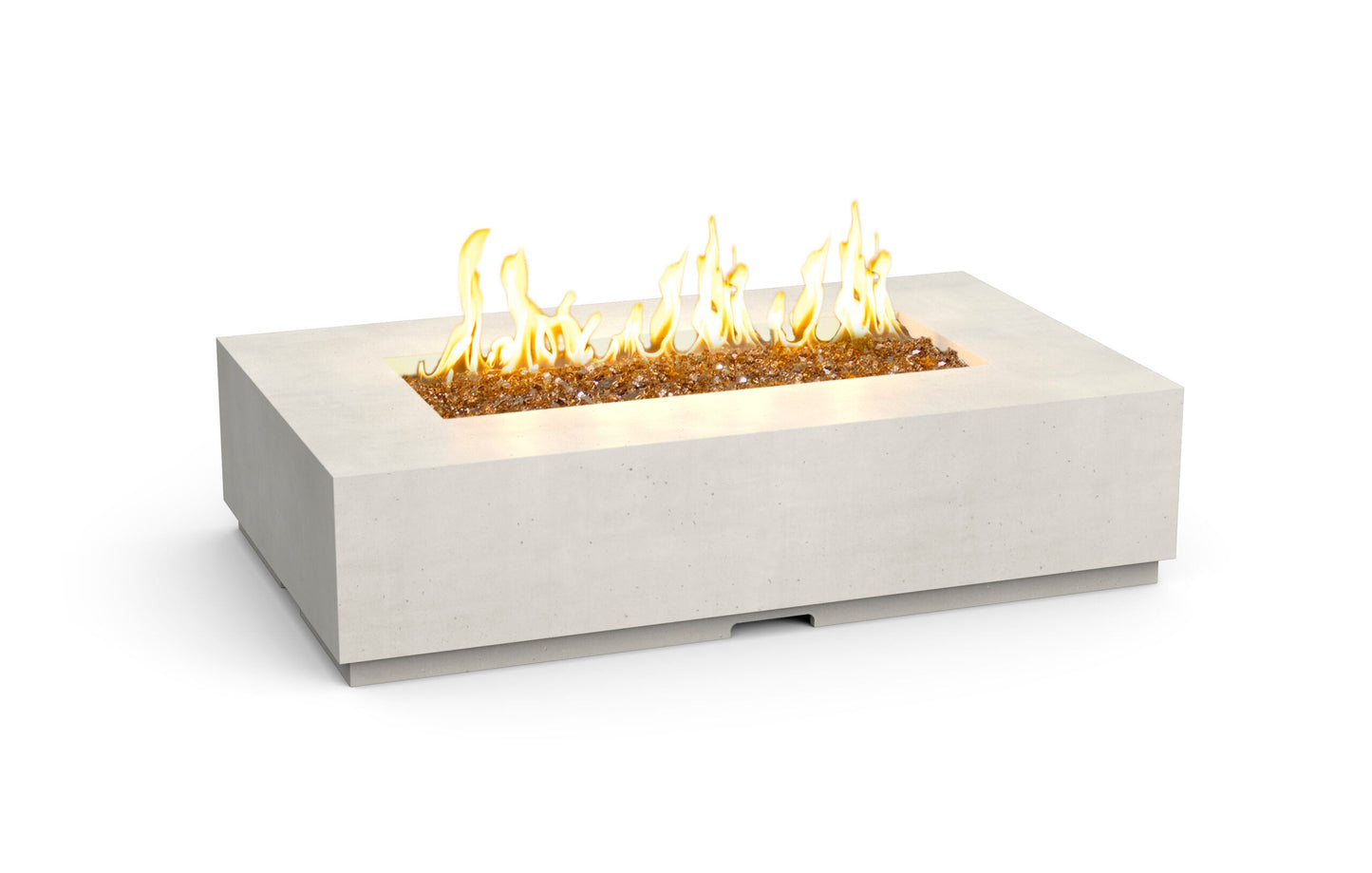 American Fyre Designs Legend Firetable with Electronic Ignition in White Aspen | Outdoor Heat Direct