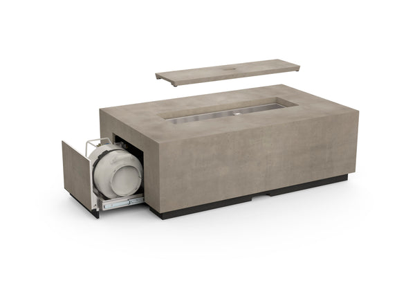 Legend Firetable with Built-In Propane Tank Cabinet