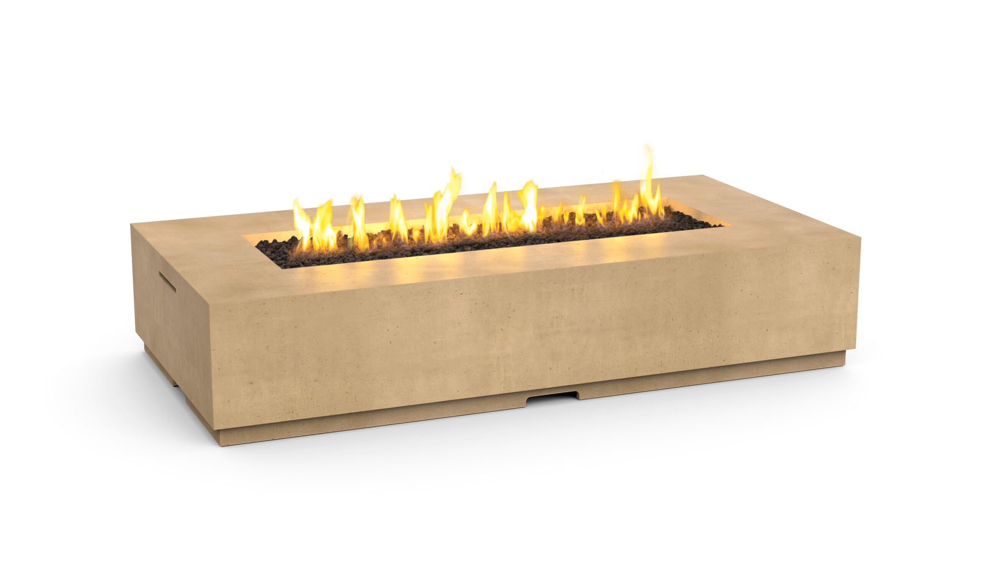 American Fyre Designs Legend Long Firetable in Café Blanco | Outdoor Heat Direct