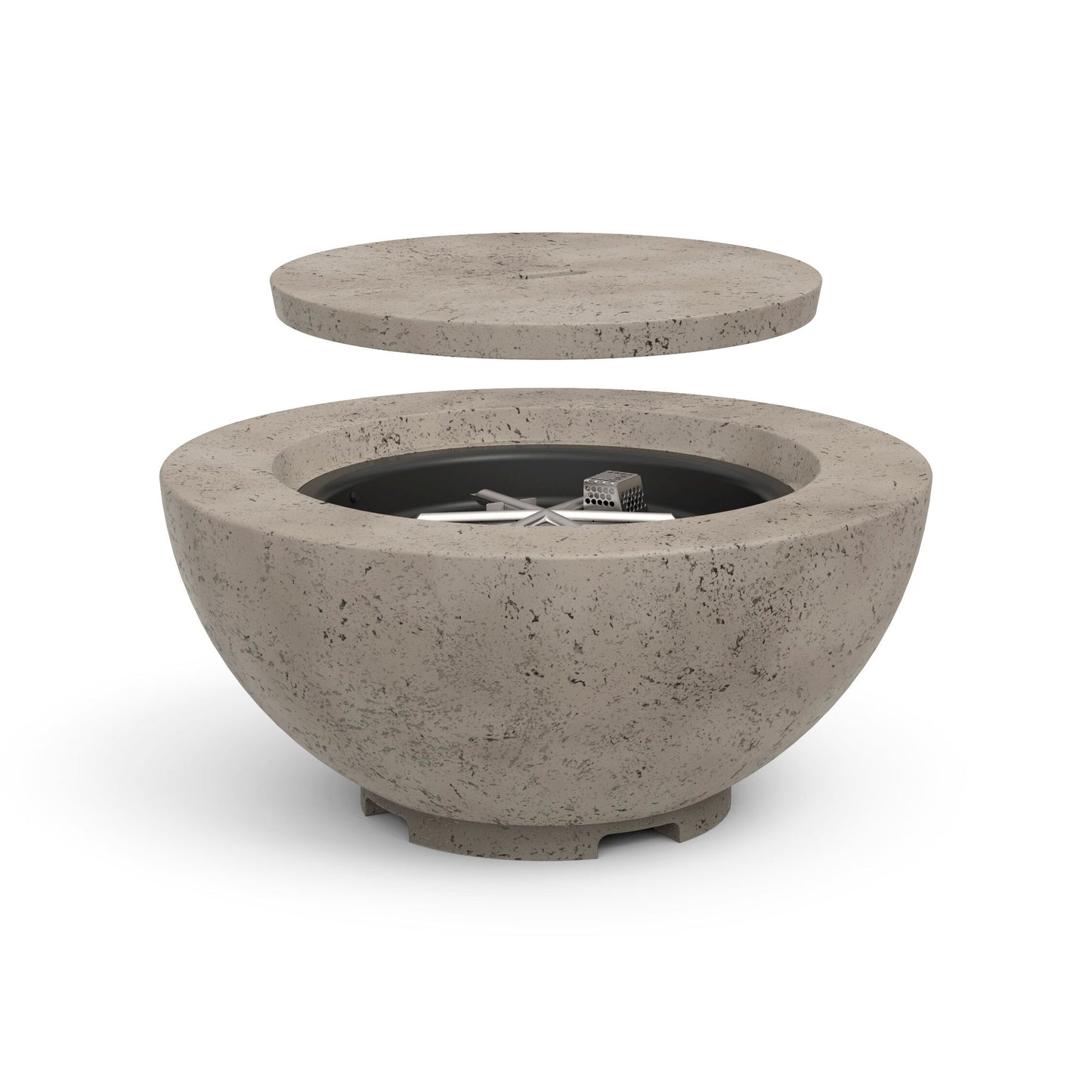 American Fyre Designs 32" Chat Fire Bowl - Light Basalt