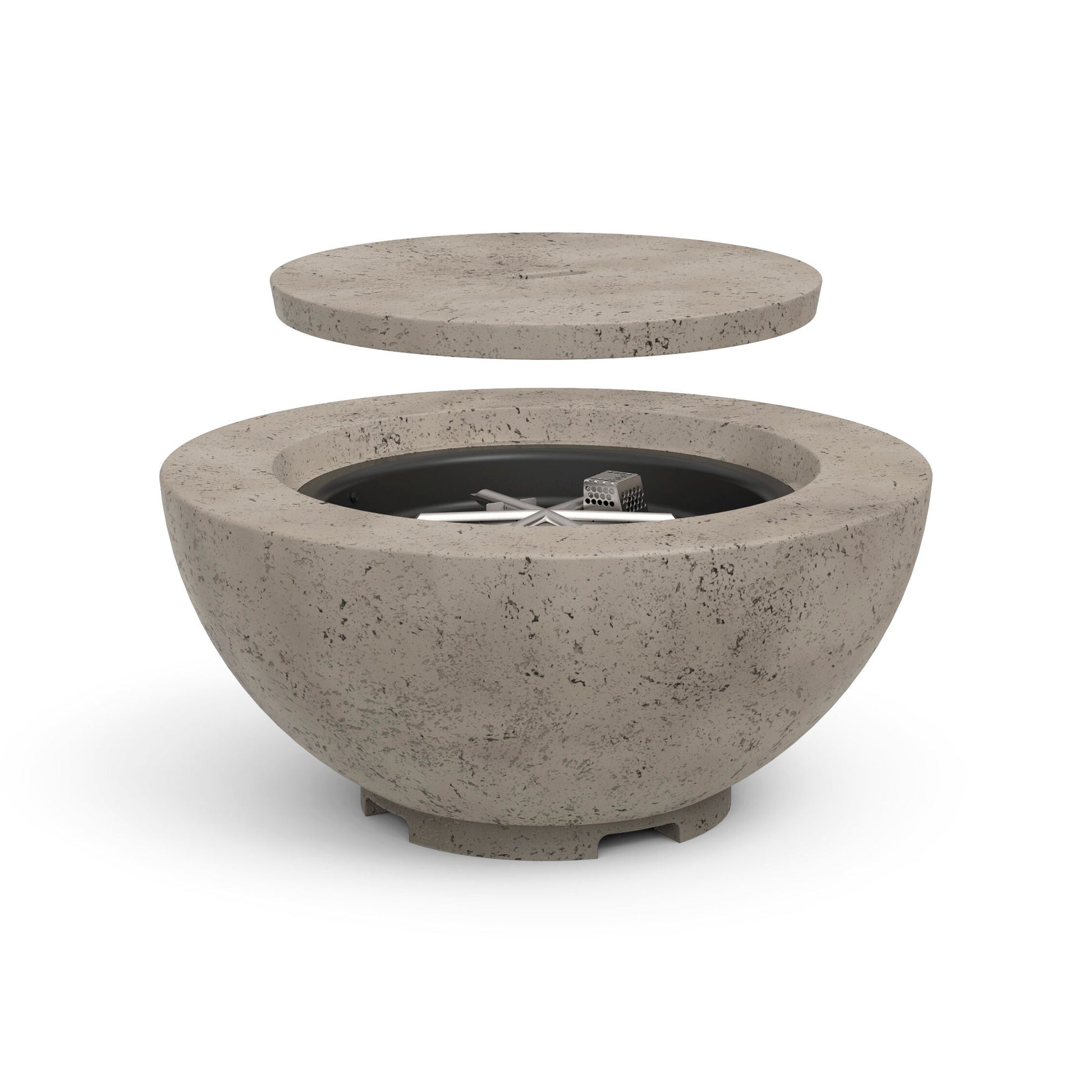 American Fyre Designs 32" Chat Fire Bowl - Light Basalt