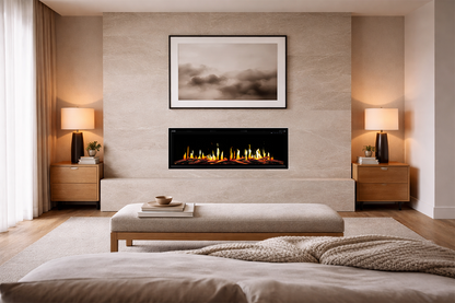 Modern Flames Orion V2 76" Slim Linear LCD Electric Fireplace - Outdoor Heat Direct