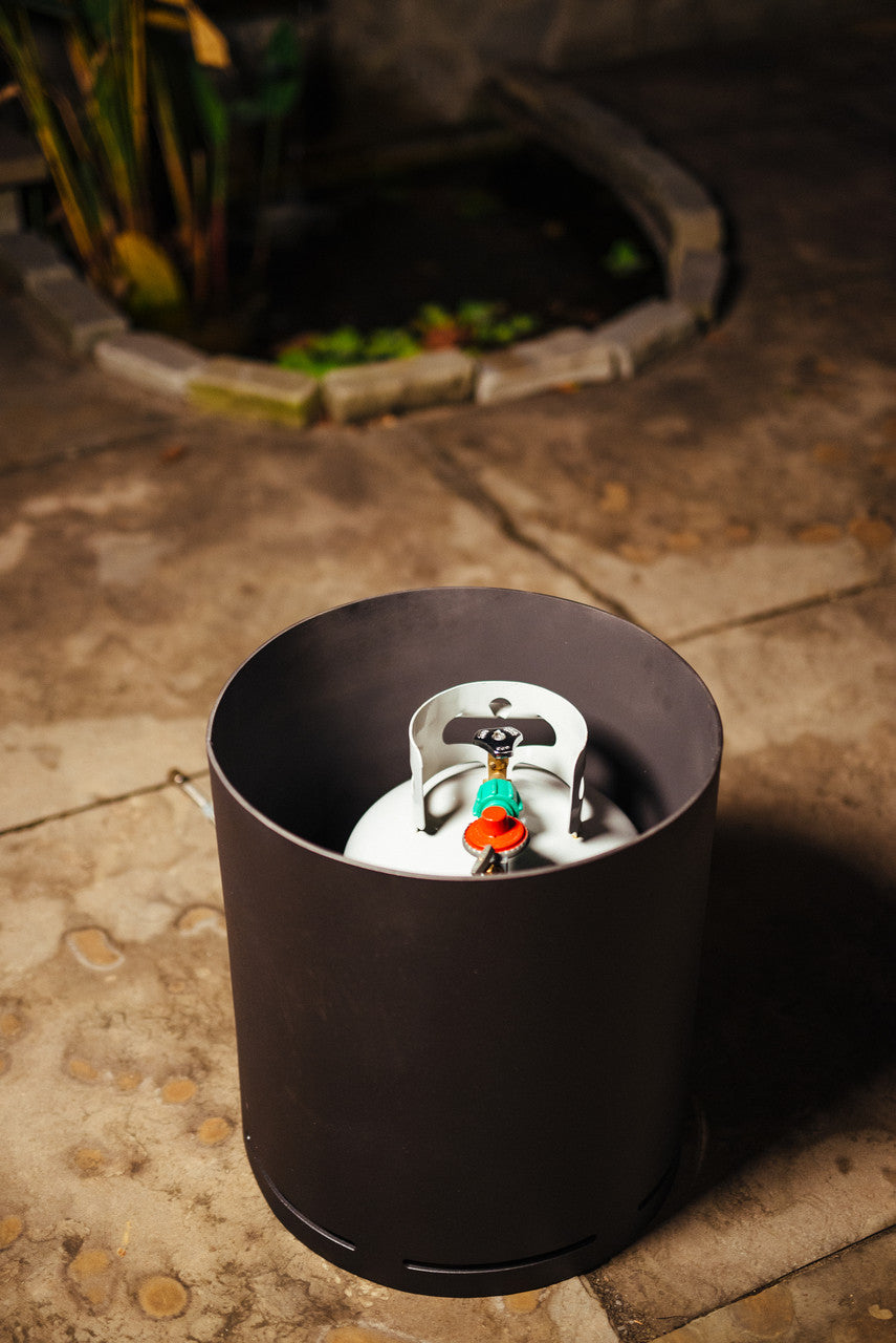 Filling Station Propane Tank Cover - Fire Pit Art carbon steel tank enclosure