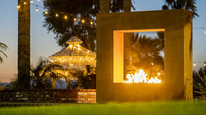 Williams Outdoor Fireplace - Corten Steel by The Outdoor Plus