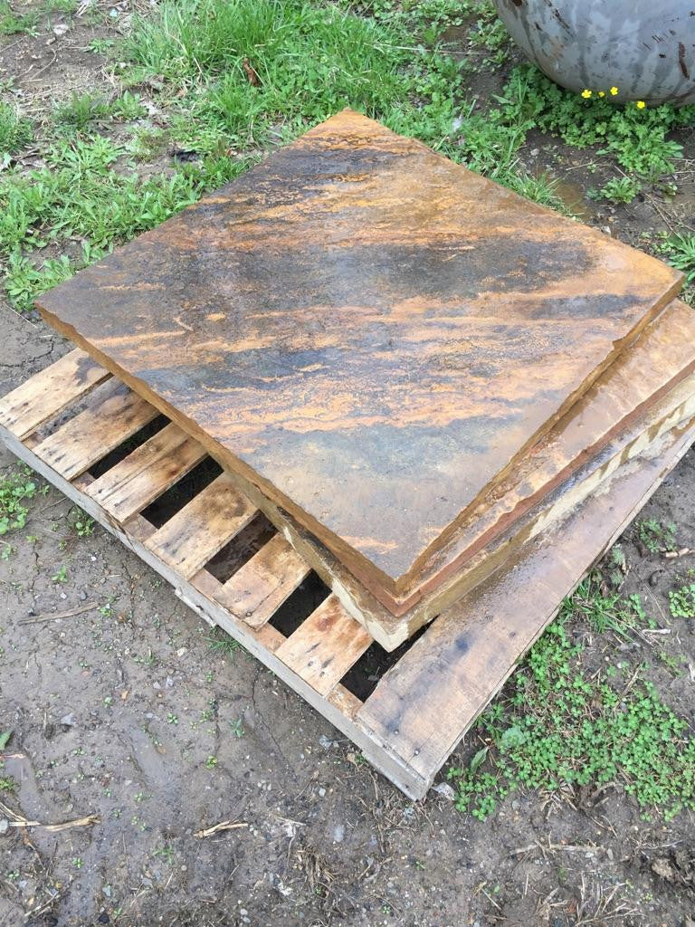 Crab Orchard Stone Base - Fire Pit Art Tennessee limestone fire pit base