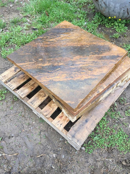 Crab Orchard Stone Base - Fire Pit Art Tennessee limestone fire pit base