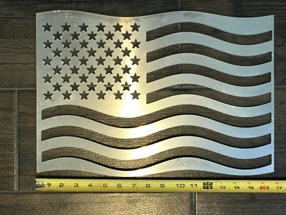 American Flag Accent by Fire Pit Art — alternate view | Outdoor Heat Direct