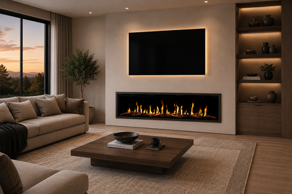 Modern Flames Orion V2 52" Slim Linear LCD Electric Fireplace - Outdoor Heat Direct
