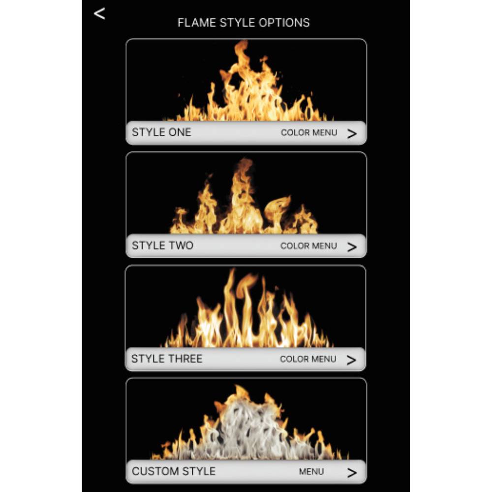 Modern Flames Nova Clear 48" See-Through Laser Projection Electric Fireplace - Outdoor Heat Direct