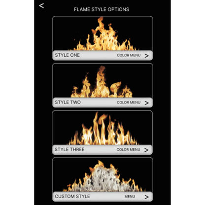 Modern Flames Nova Clear 48" See-Through Laser Projection Electric Fireplace - Outdoor Heat Direct