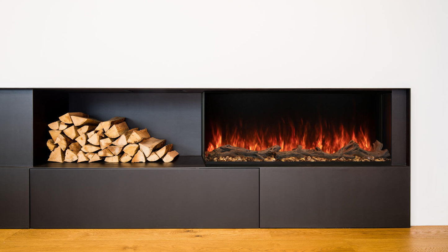 Modern Flames 120" Landscape Pro Multi-Sided Built-In (11.5" Deep - 120" x 16" Viewing) - Outdoor Heat Direct