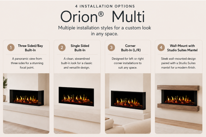 Modern Flames Orion V2 76" Multi Linear LCD Electric Fireplace - Outdoor Heat Direct