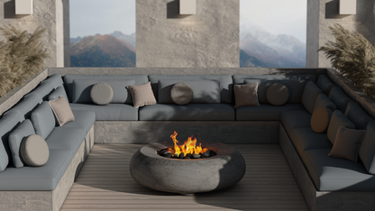 Prism Hardscapes Pietra Fire Bowl + Free Cover | Outdoor Heat Direct 