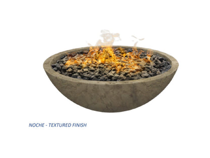 GFRC Wok Fire Bowl / Match Ignition - Free Cover ✓ [Fire by Design] | Outdoor Heat Direct