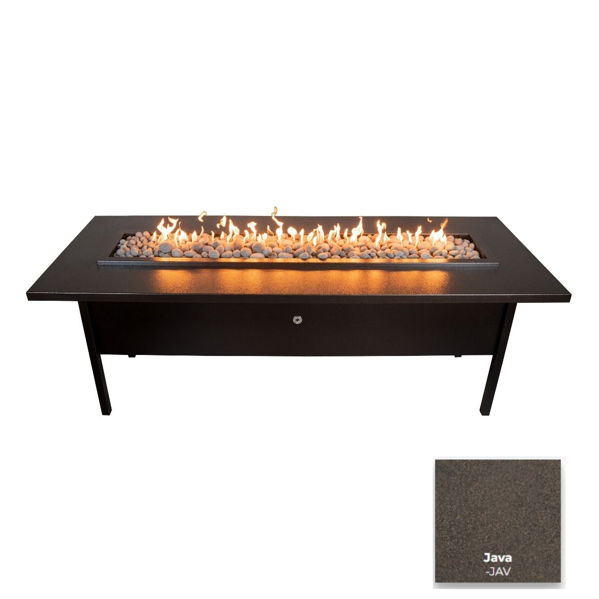 The Outdoor Plus Seashore Metal Fire Table + Free Cover