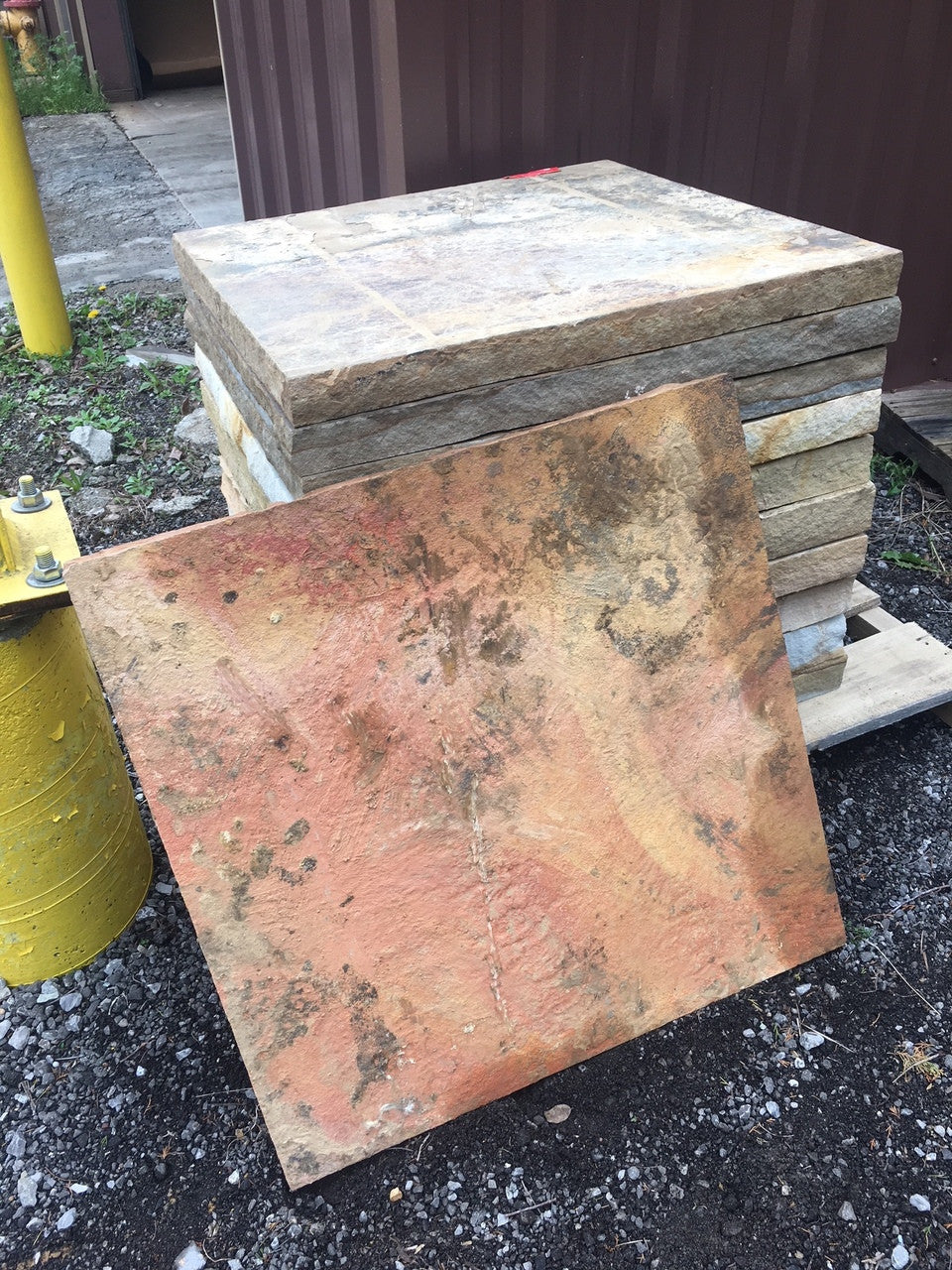 Crab Orchard Stone Base - Fire Pit Art Tennessee limestone fire pit base