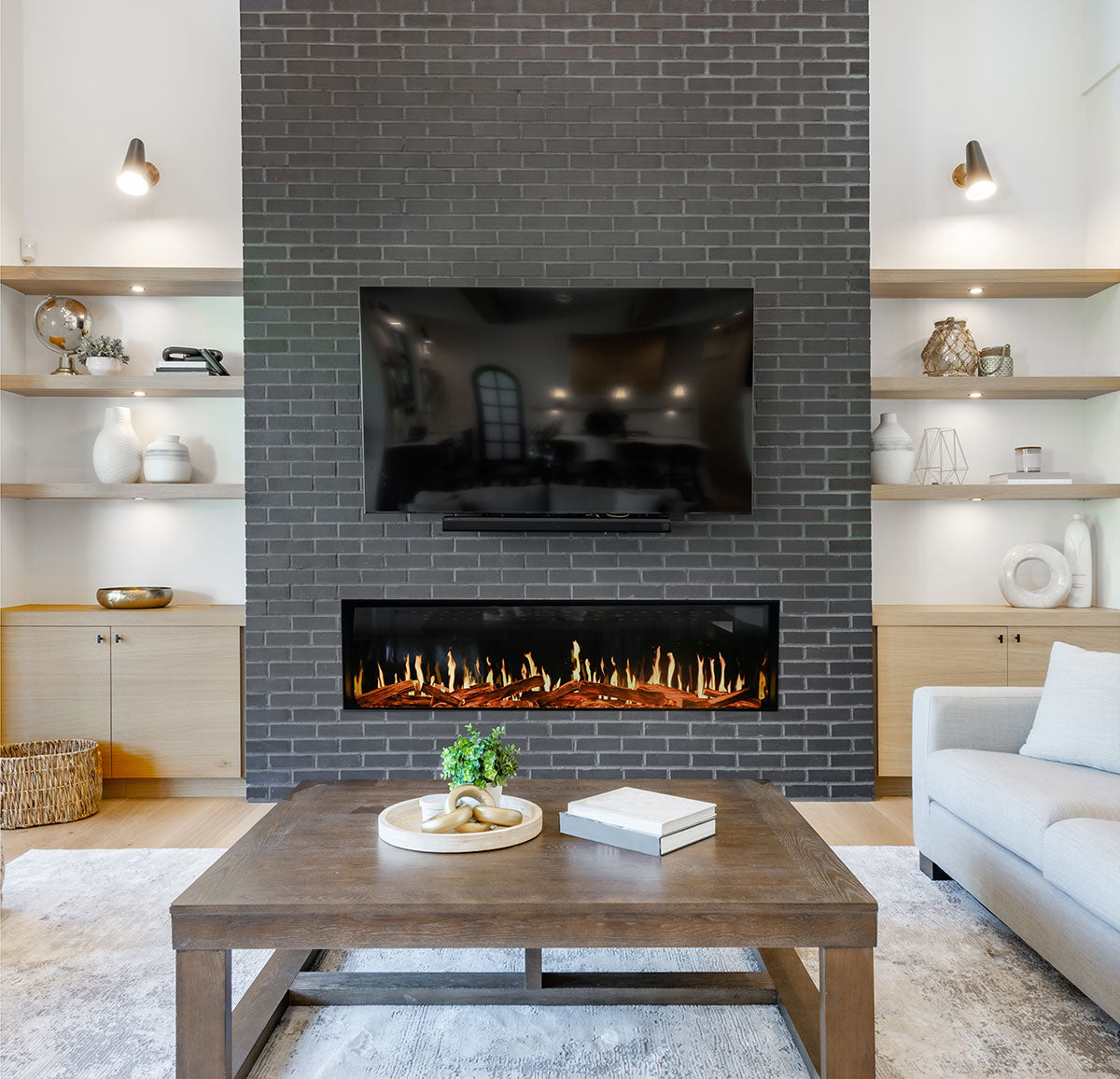 Modern Flames TruWood Large Timber Log Set — 36" Electric Fireplaces - Outdoor Heat Direct