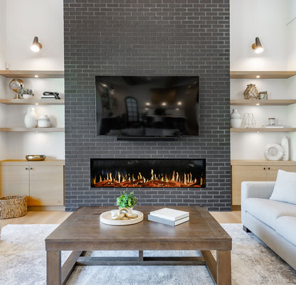 Modern Flames TruWood Slim Timber Log Set — 68" to 76" Slim Fireplaces - Outdoor Heat Direct