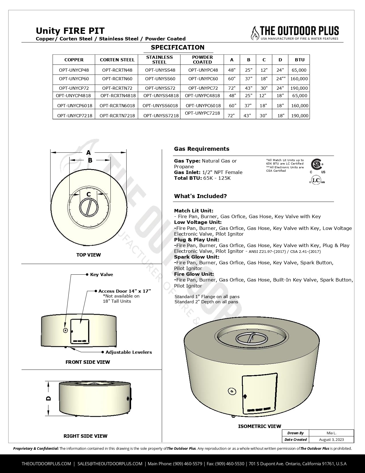 The Outdoor Plus Unity Steel Fire Pit - 18