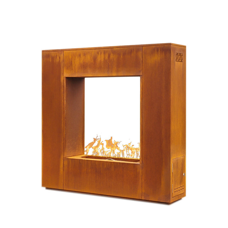 Williams Outdoor Fireplace - Corten Steel by The Outdoor Plus