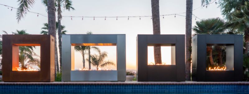 Williams Outdoor Fireplace - RTF (Ready to Finish) by The Outdoor Plus - Free Cover Included | Outdoor Heat Direct