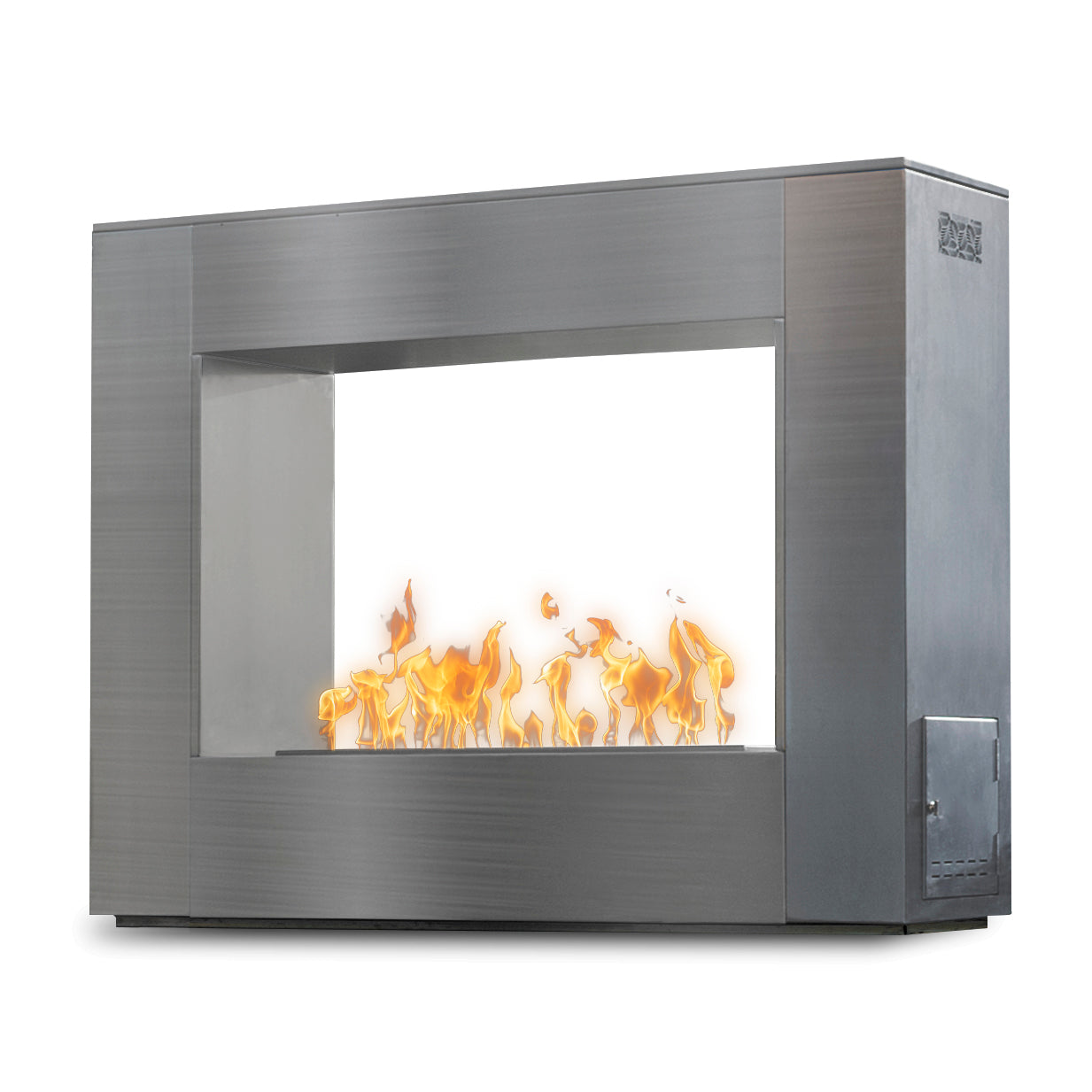 Williams Outdoor Fireplace - Stainless Steel by The Outdoor Plus - Free Cover Included | Outdoor Heat Direct