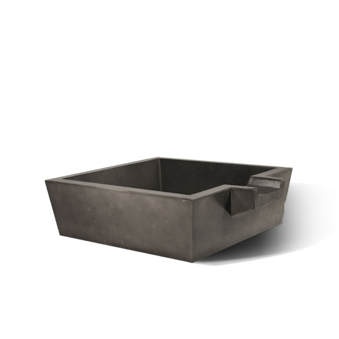Spill Box 30" Water Bowl | Slick Rock Concrete | Outdoor Heat Direct