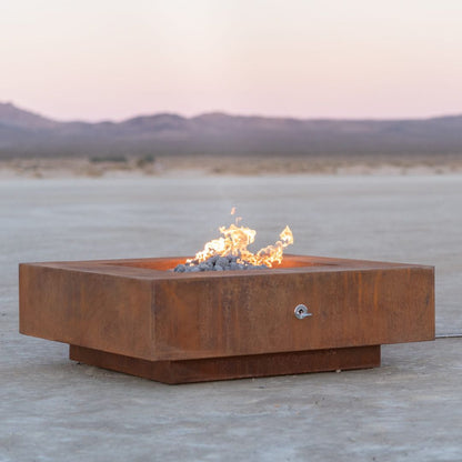 The Outdoor Plus Cabo Square Metal Fire Pit