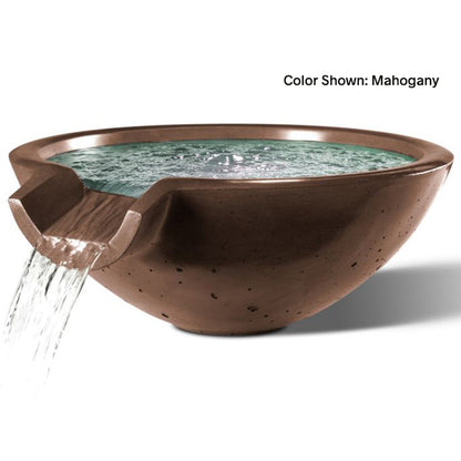 Camber Square Water Bowl 30" | Slick Rock Concrete | Outdoor Heat Direct