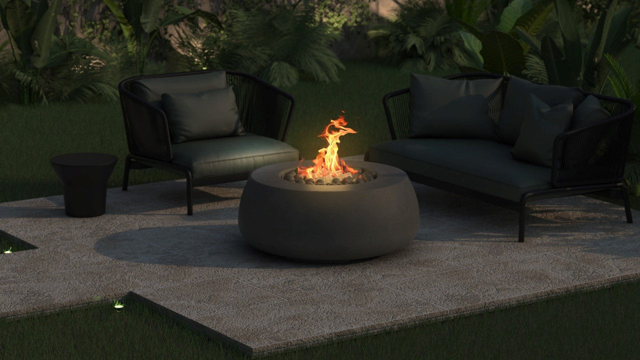 Prism Hardscapes Dune Fire Bowl + Free Cover | Outdoor Heat Direct 