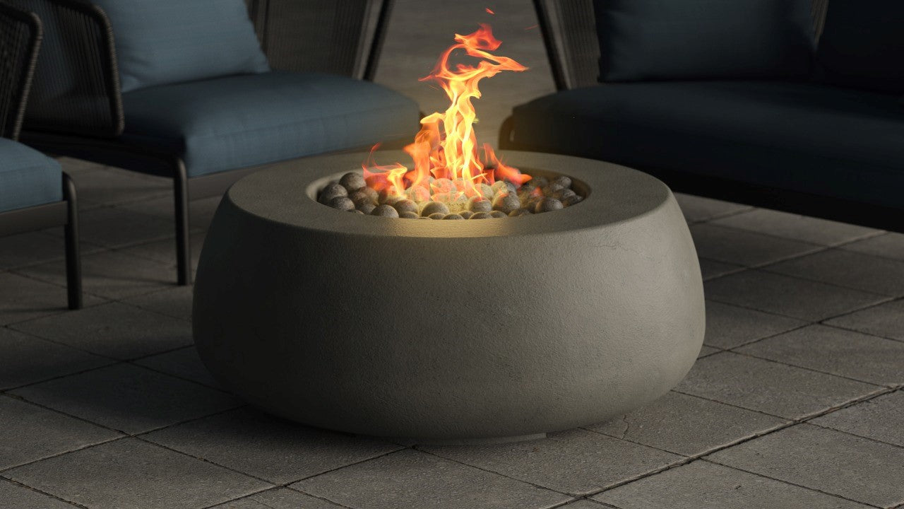 Prism Hardscapes Dune Fire Bowl + Free Cover | Outdoor Heat Direct 