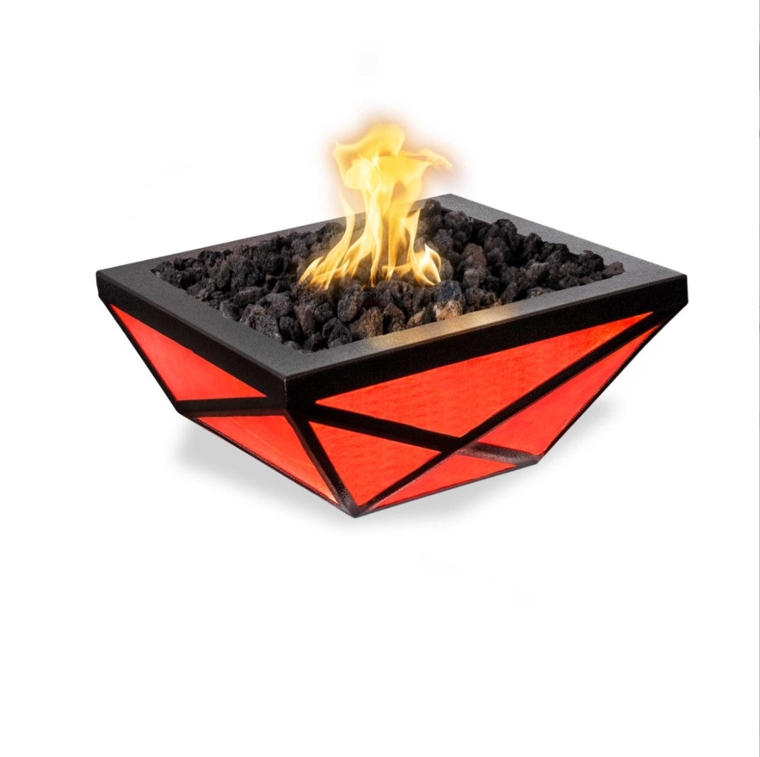 Gladiator Led Fire Bowl Metal Powder Coat by The Outdoor Plus | Outdoor Heat Direct