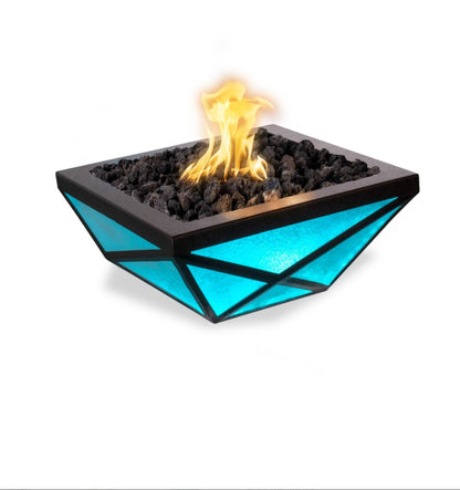 Gladiator Led Fire Bowl Metal Powder Coat by The Outdoor Plus | Outdoor Heat Direct