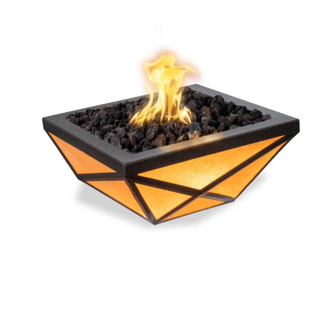 Gladiator Led Fire Bowl Metal Powder Coat by The Outdoor Plus | Outdoor Heat Direct