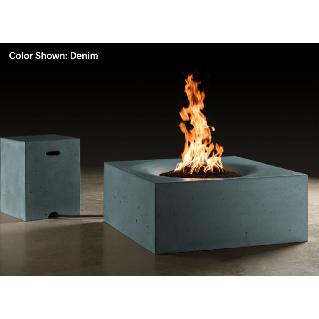 Slick Rock Horizon fire table shown with electronic ignition — up to 3 units run from one Power Source 185