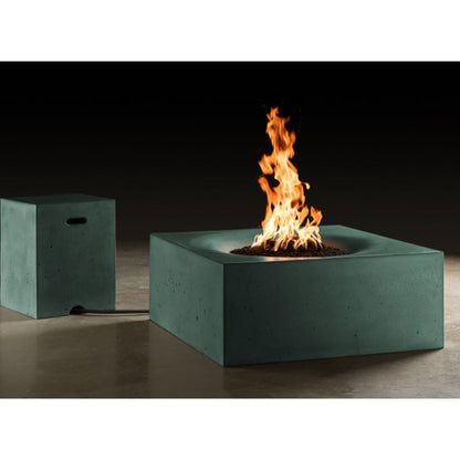 Slick Rock Horizon fire table in Seafoam — compatible with Alexa, Google, Nest, SmartThings and IFTTT
