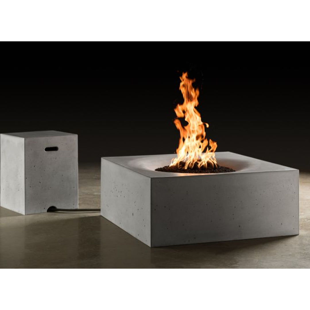 Slick Rock Horizon fire table in Shale — WiFi kit controls up to 4 fire features from your phone