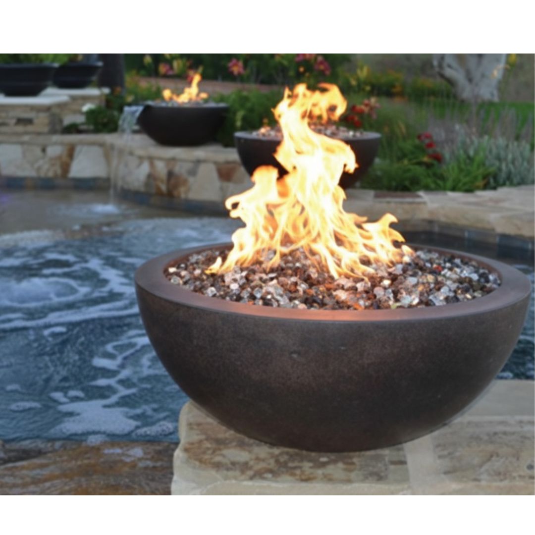 Legacy Round Fire Bowl with Match Ignition - Outdoor Heat Direct