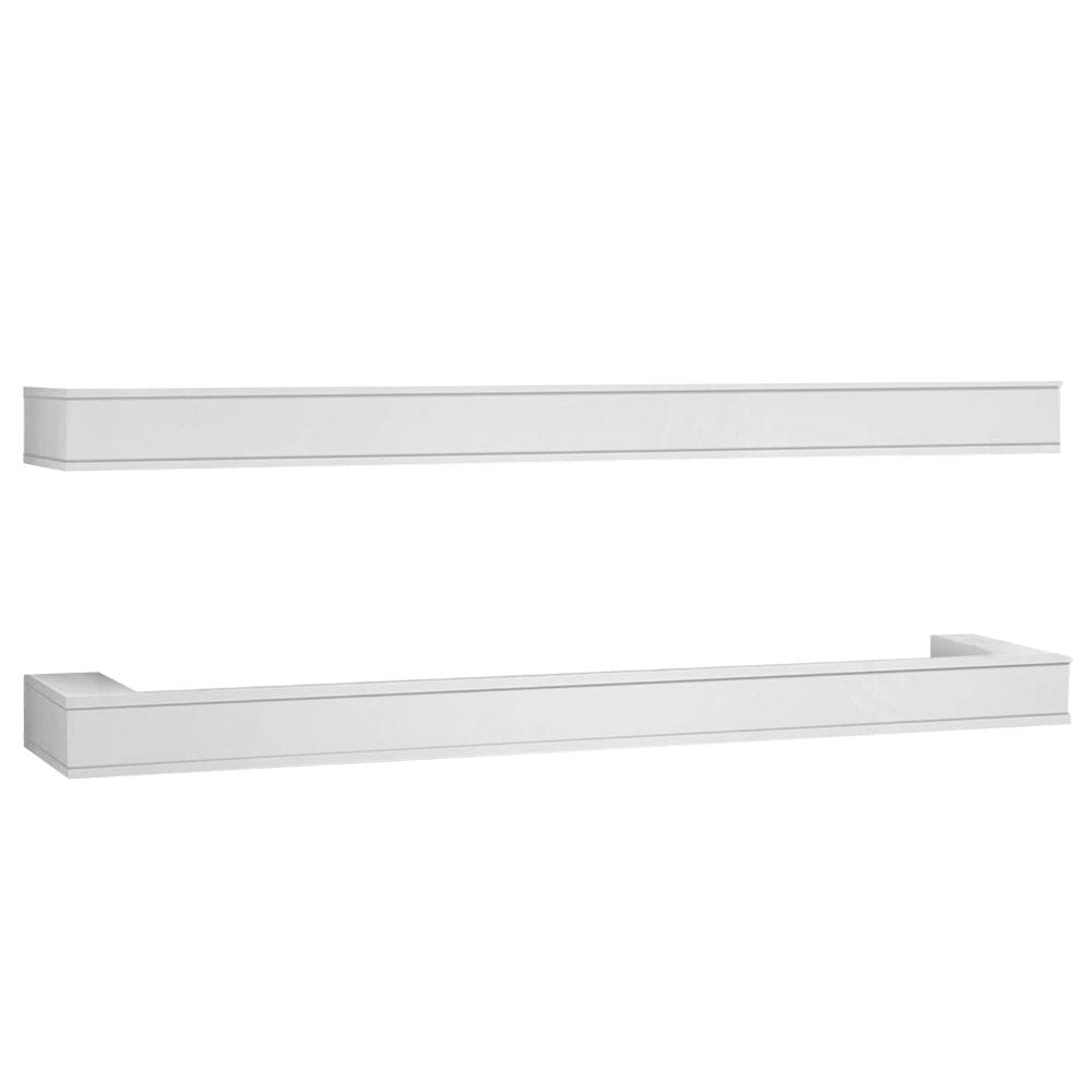 Modern Flames Studio Suite Floating Mantel Set for 60" Orion Multi — Weathered Walnut (WSS-OR60-WW) - Outdoor Heat Direct