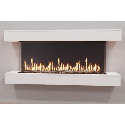 Modern Flames Studio Suite Floating Mantel Set for 52" Orion Multi — Ready to Finish (WSS-OR52-RTF) - Outdoor Heat Direct