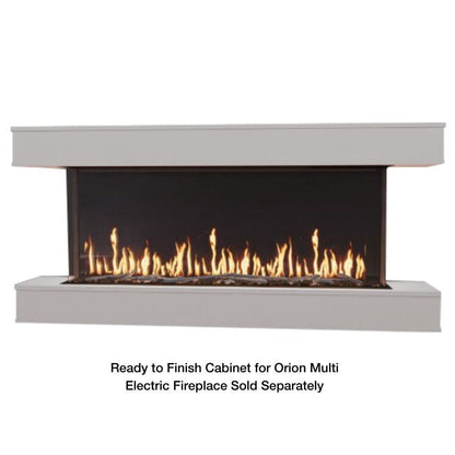 Modern Flames Studio Suite Floating Mantel Set for 60" Orion Multi — Coastal Sand (WSS-OR60-CS) - Outdoor Heat Direct