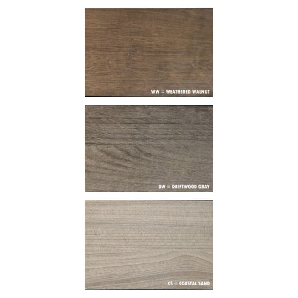 Modern Flames Studio Suite Floating Mantel Set for 60" Orion Multi — Driftwood Grey (WSS-OR60-DW) - Outdoor Heat Direct