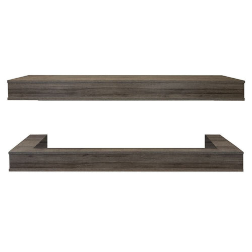 Modern Flames Studio Suite Floating Mantel Set for 60" Orion Multi - Driftwood Grey (WSS-OR60-DW)