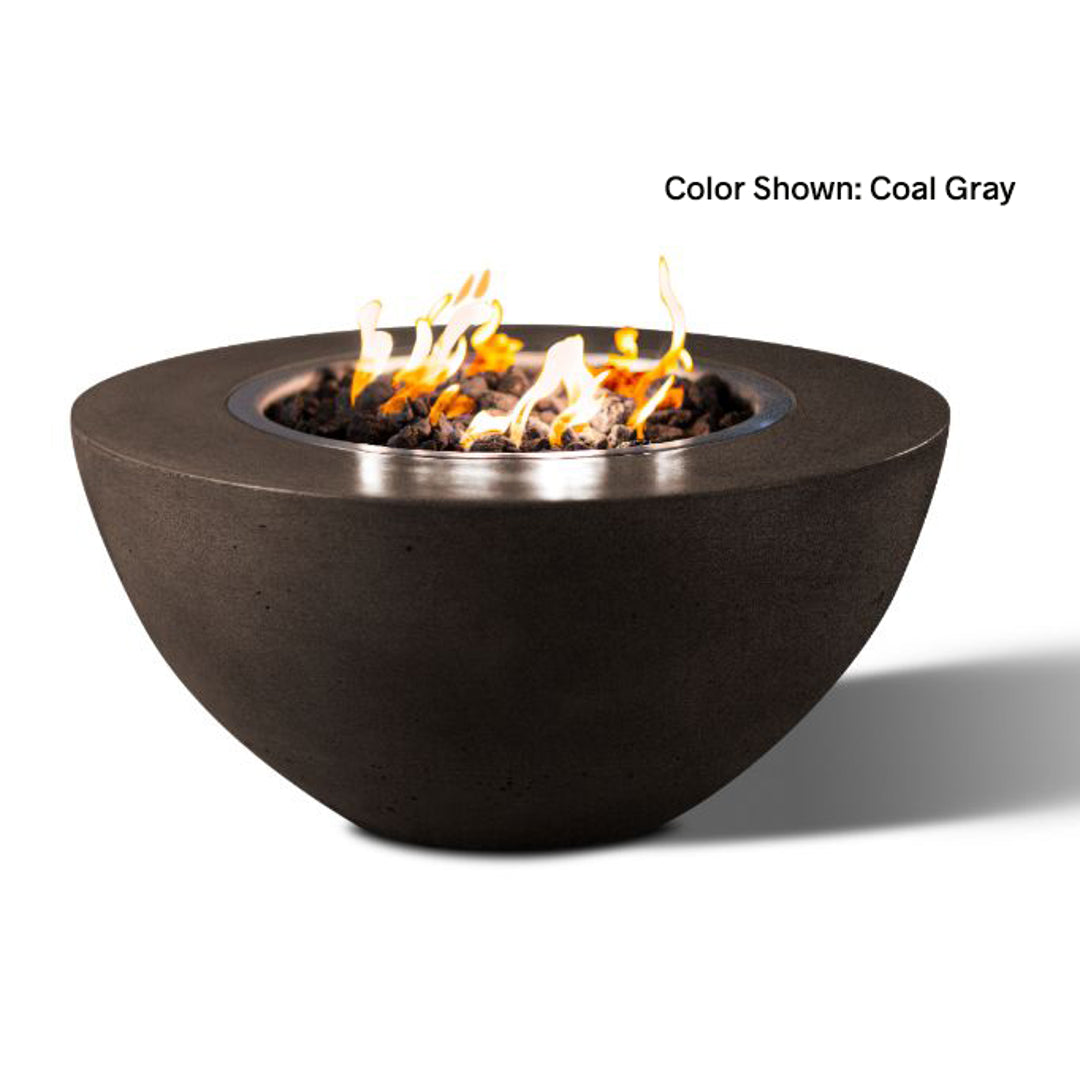 Oasis Round 34" — Match Ignition | Slick Rock Concrete | Outdoor Heat Direct