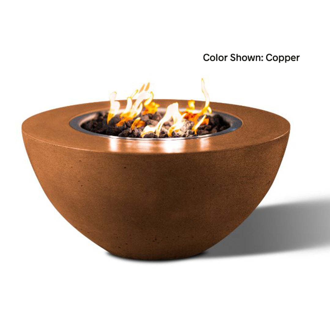 Oasis Round 34" — Match Ignition | Slick Rock Concrete | Outdoor Heat Direct