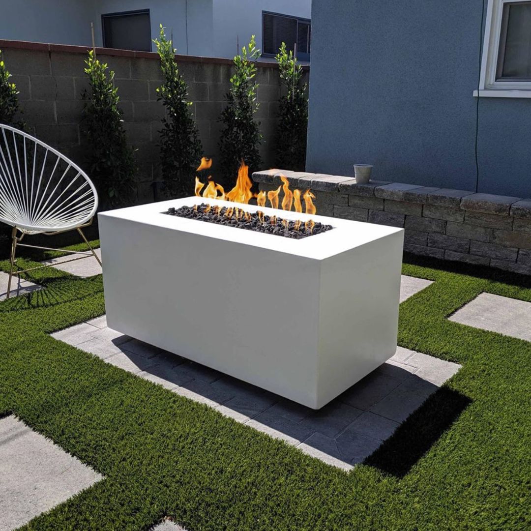 Pismo Concrete Gas Fire Pit - Outdoor Heat Direct