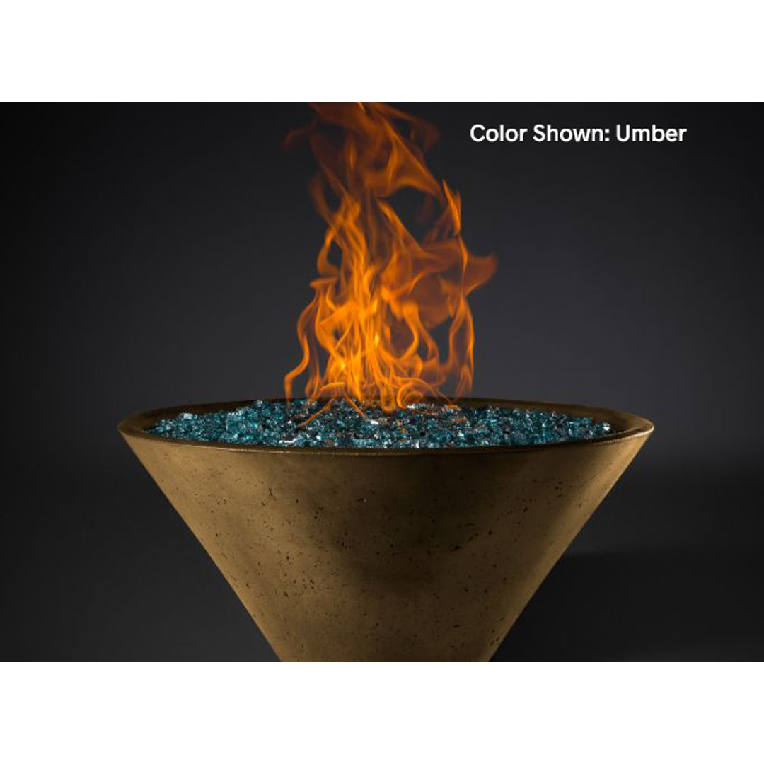 Ridgeline Conical Fire Basin (22"–34") — Bowl Only | Slick Rock Concrete | Outdoor Heat Direct