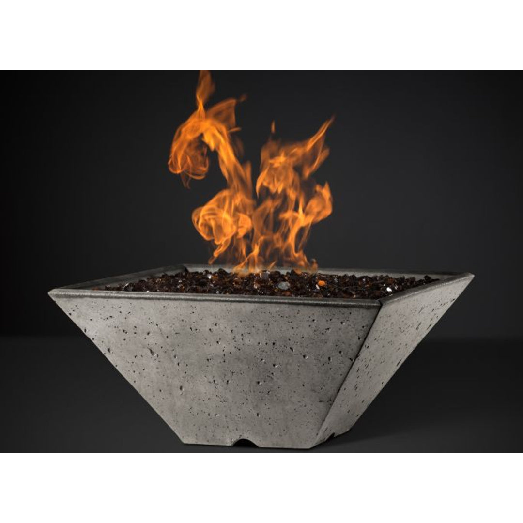 Ridgeline Square Fire Basin (22"–34") — Bowl Only | Slick Rock Concrete | Outdoor Heat Direct