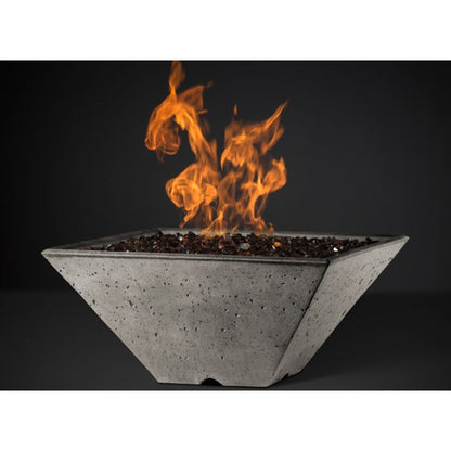 Ridgeline Square Fire Basin (22"–34") — Bowl Only | Slick Rock Concrete | Outdoor Heat Direct